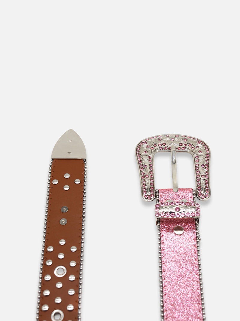 Cross Rhinestone Belt