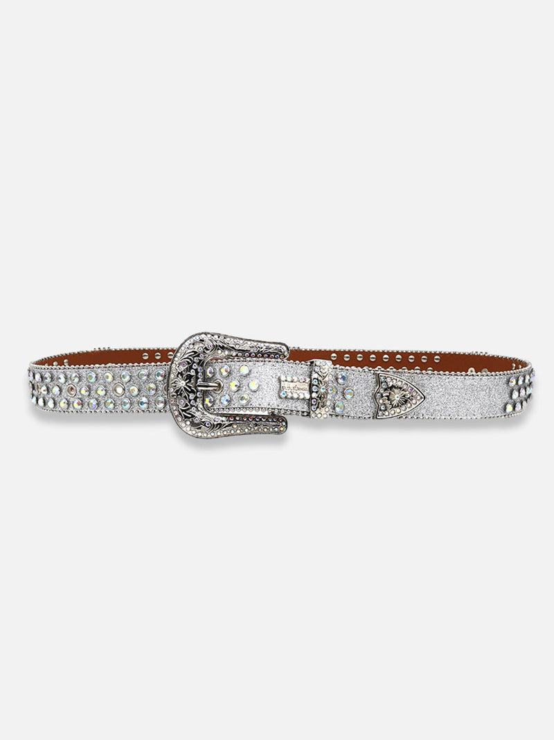 Cross Rhinestone Belt