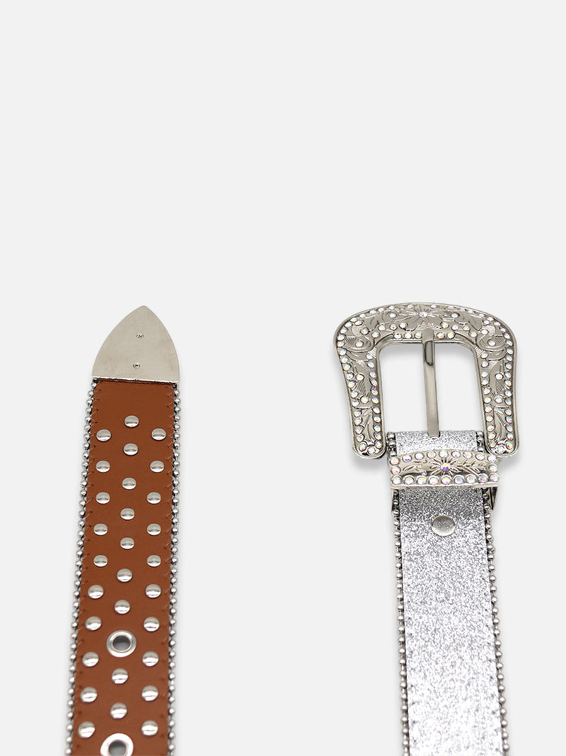 Cross Rhinestone Belt