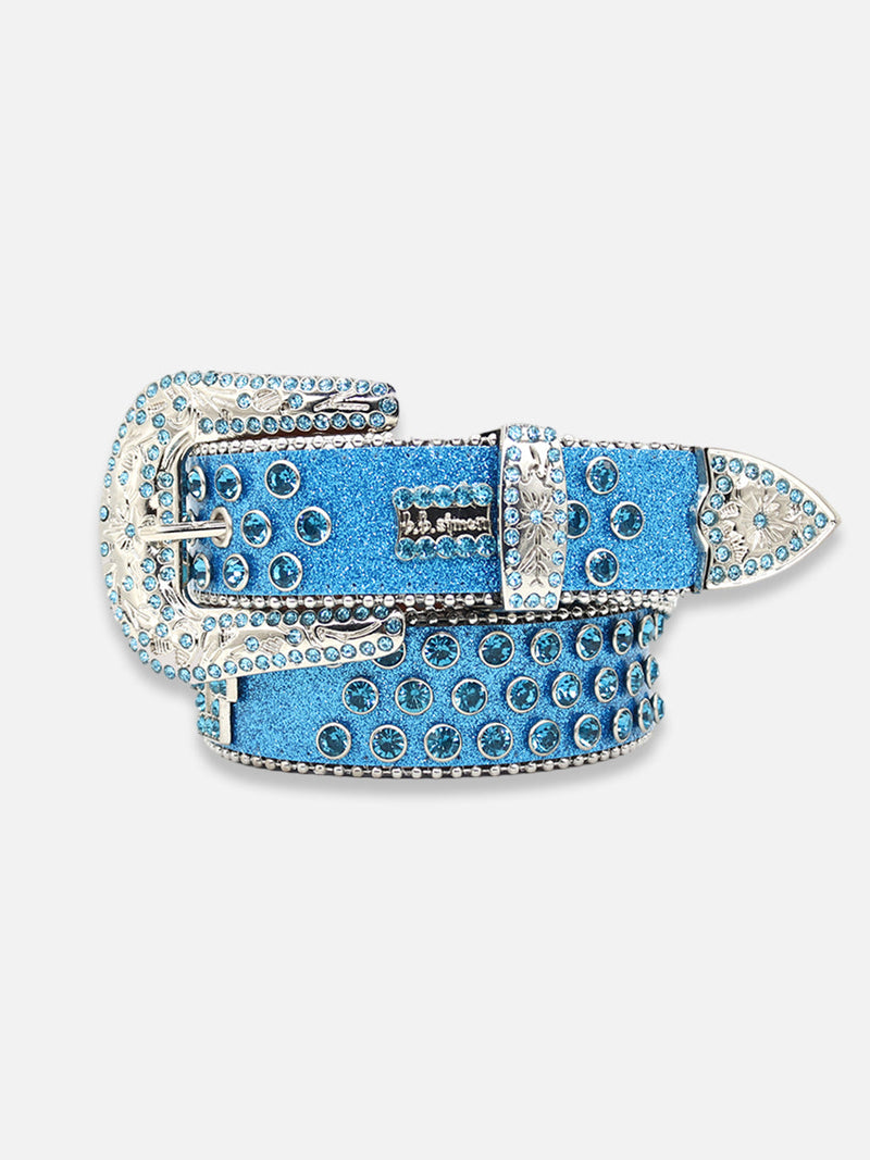 Cross Rhinestone Belt