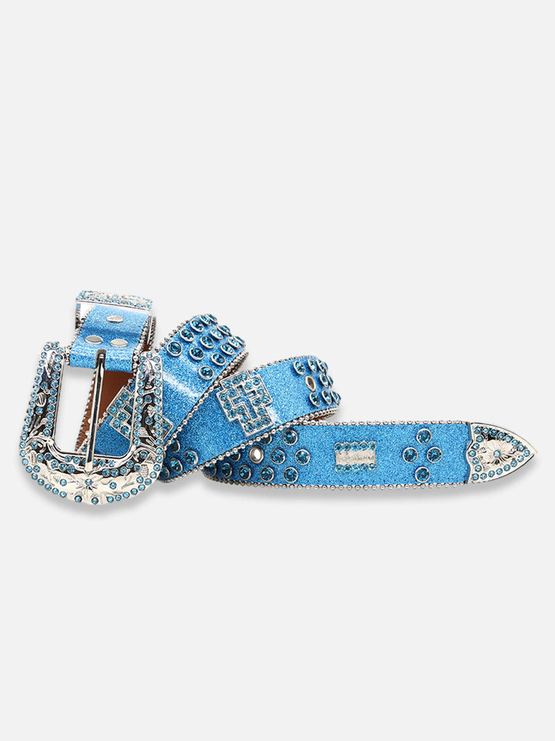 Cross Rhinestone Belt