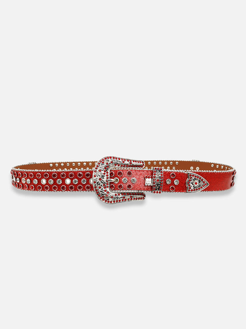 Cross Rhinestone Belt