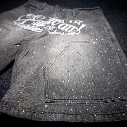 “Diamond” Jorts - Gray