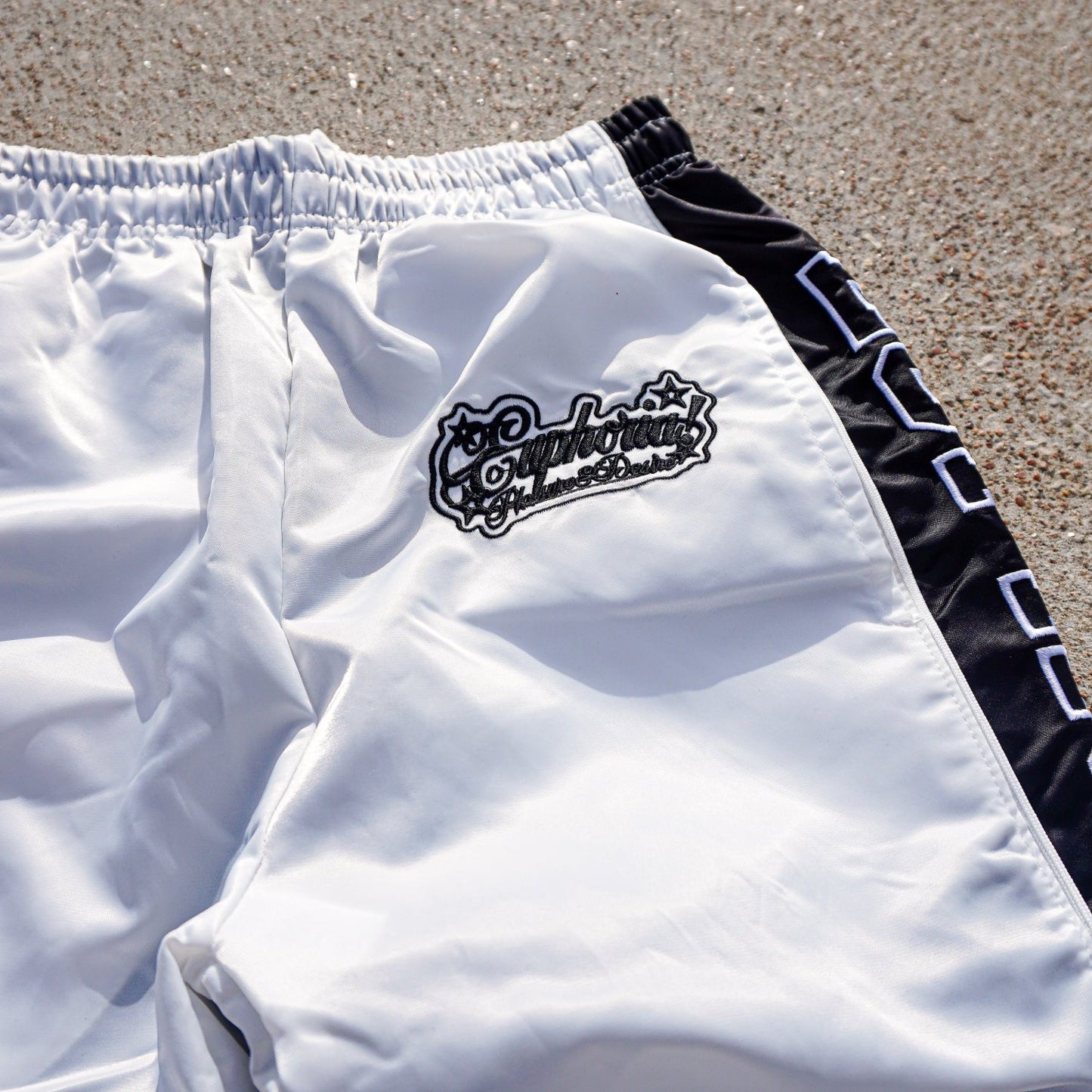 “Mesh” Track Pant - White