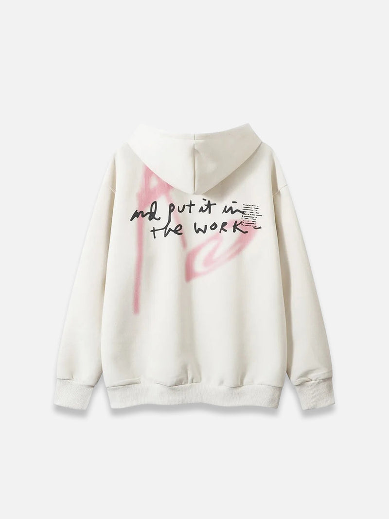 Aborfend Graphic Zip-up Hoodie