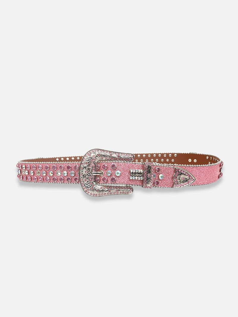 Cross Rhinestone Belt