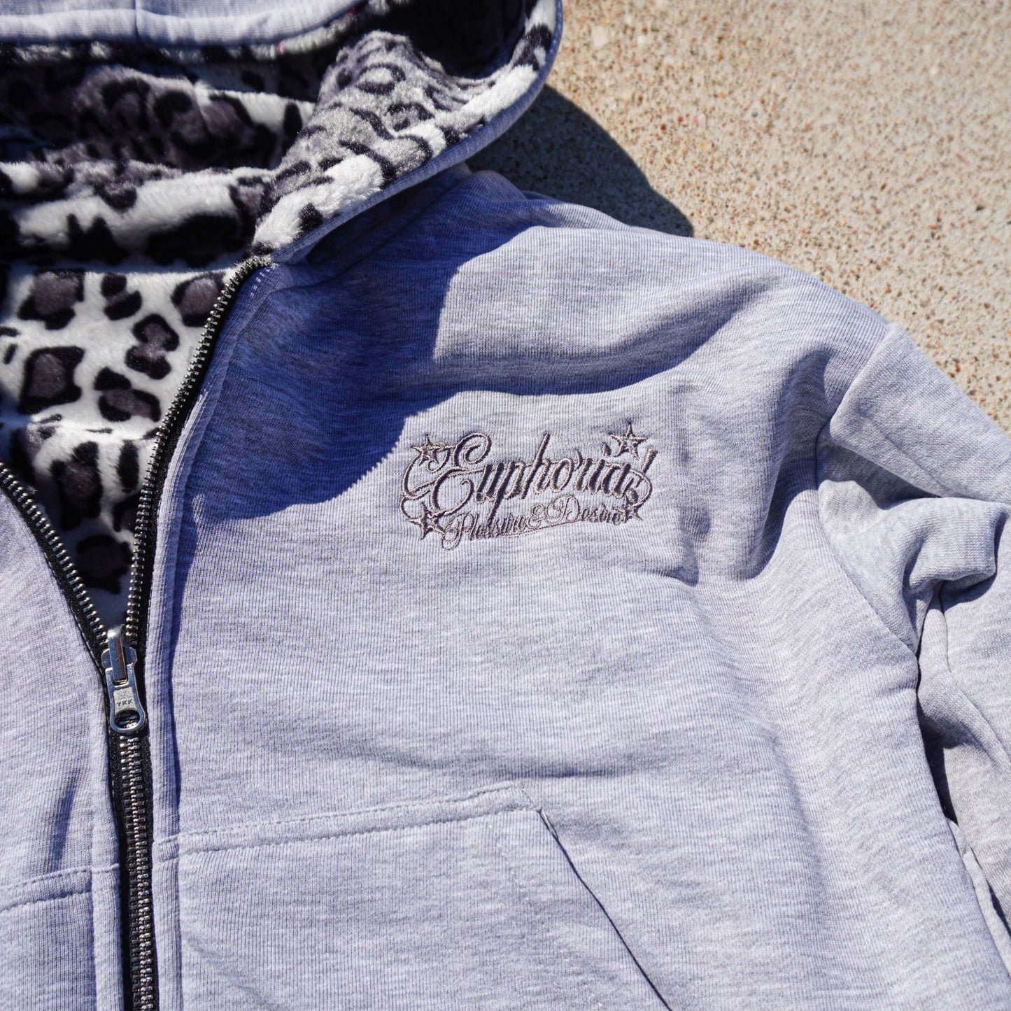 "Snow Leopard" Zip Up - Reversible