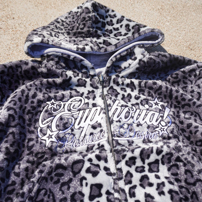 "Snow Leopard" Zip Up - Reversible