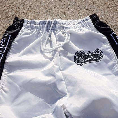 “Mesh” Track Pant - White