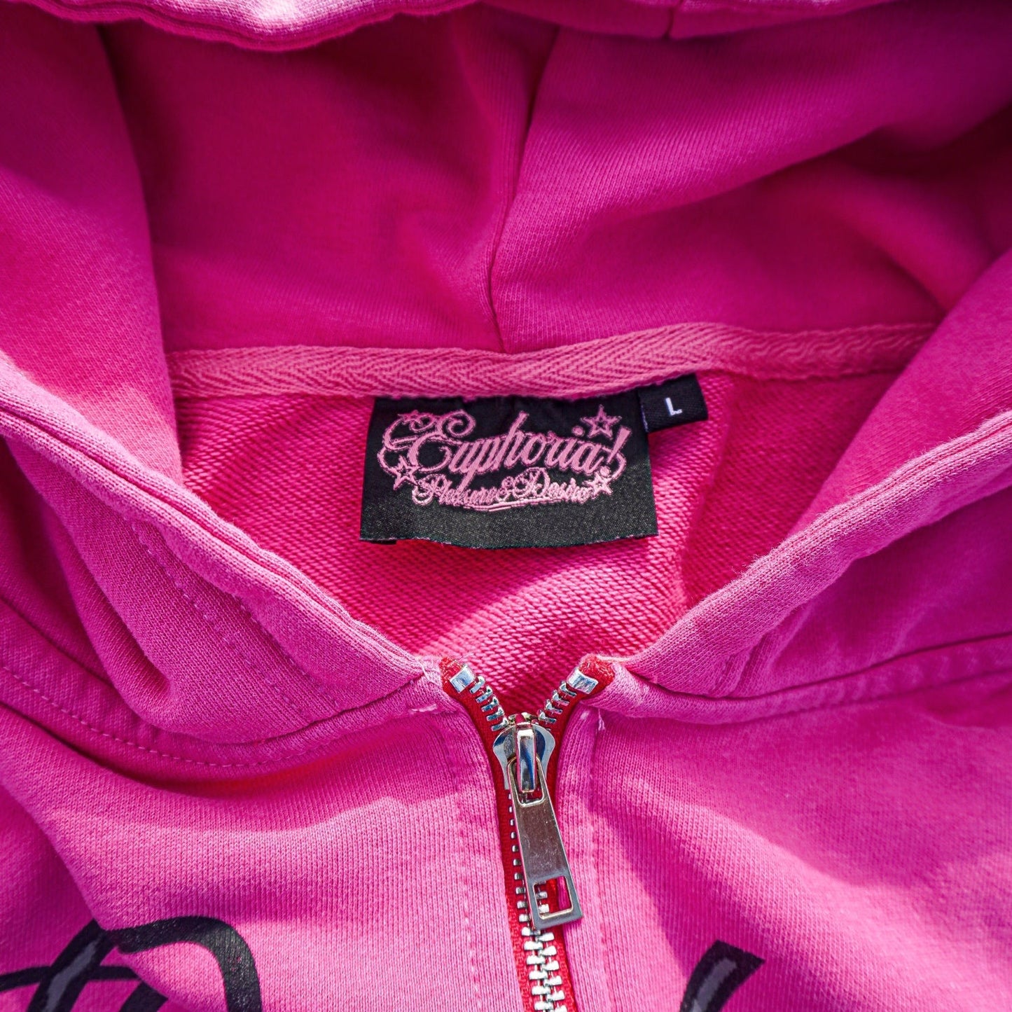 “Pleasure & Desire” Zip Up - Pink