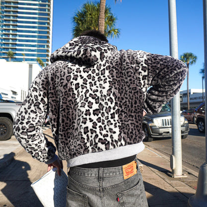 "Snow Leopard" Zip Up - Reversible