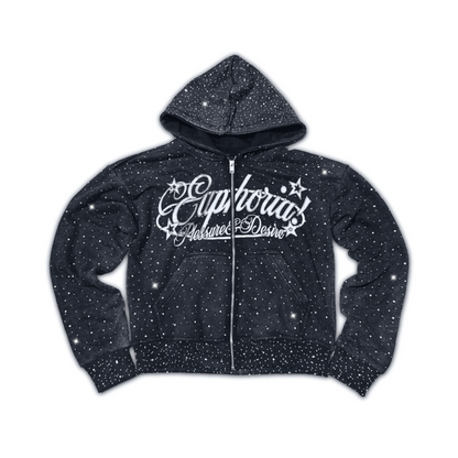“Diamond” Zip Up - Gray