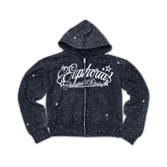 “Diamond” Zip Up - Gray