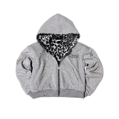 "Snow Leopard" Zip Up - Reversible