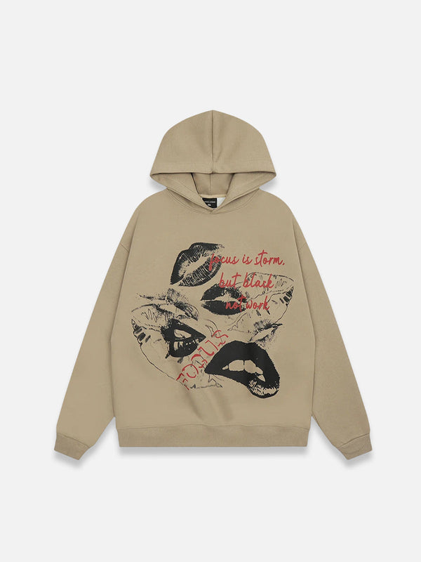 Lip Print Hoodie