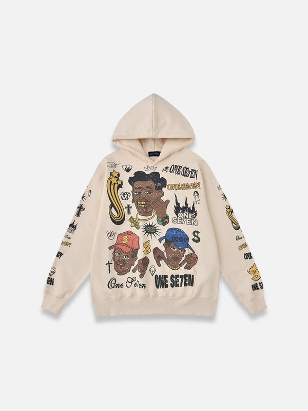 Hip-Hop Graphic Hoodie