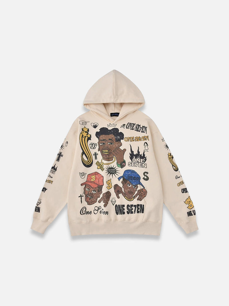 Hip-Hop Graphic Hoodie