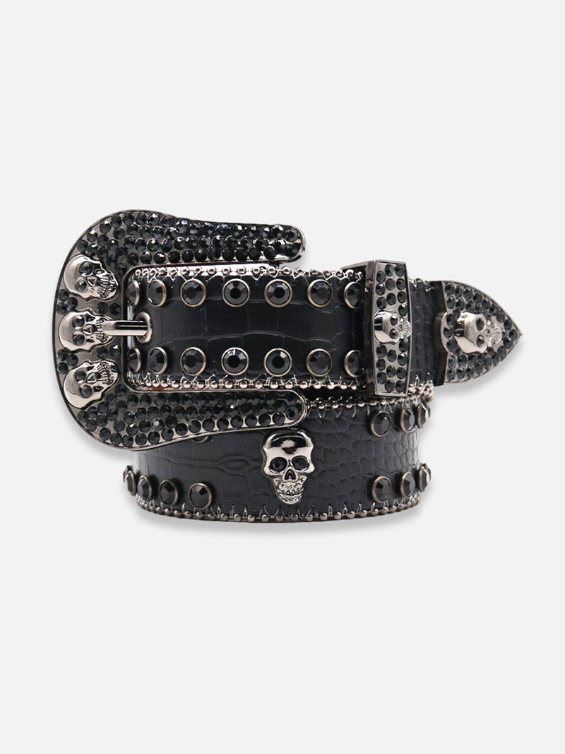 Y2K Skull Belt