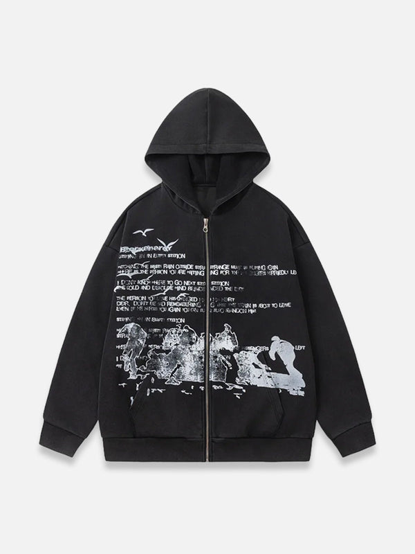 WAR ZIP-UP HOODIE