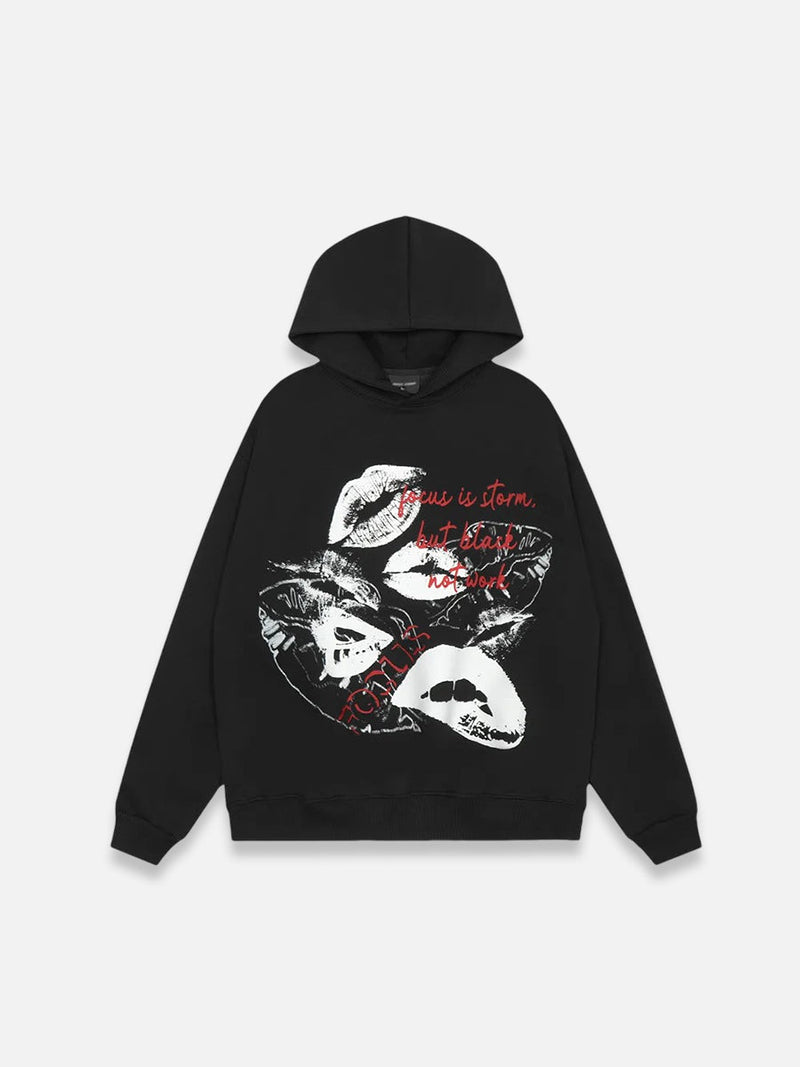 Lip Print Hoodie