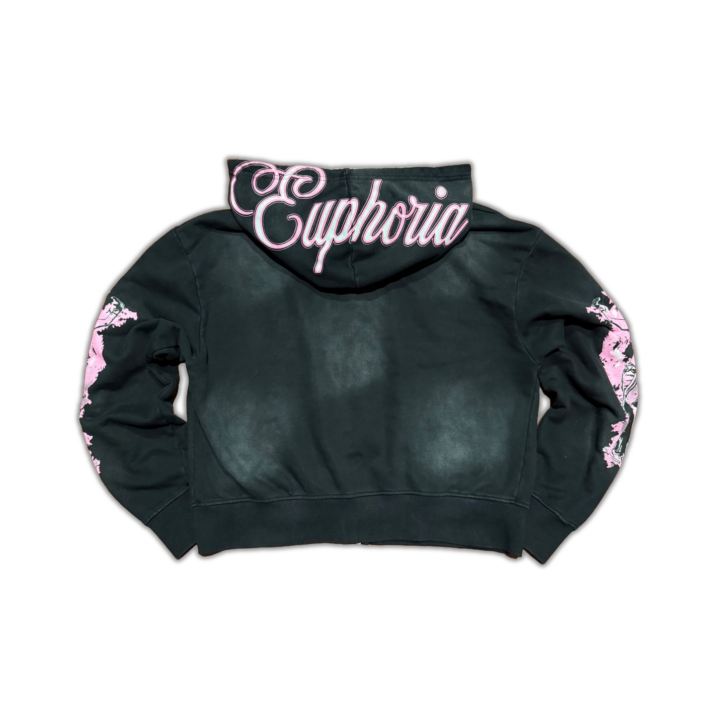 “Pleasure & Desire” Zip Up - Black