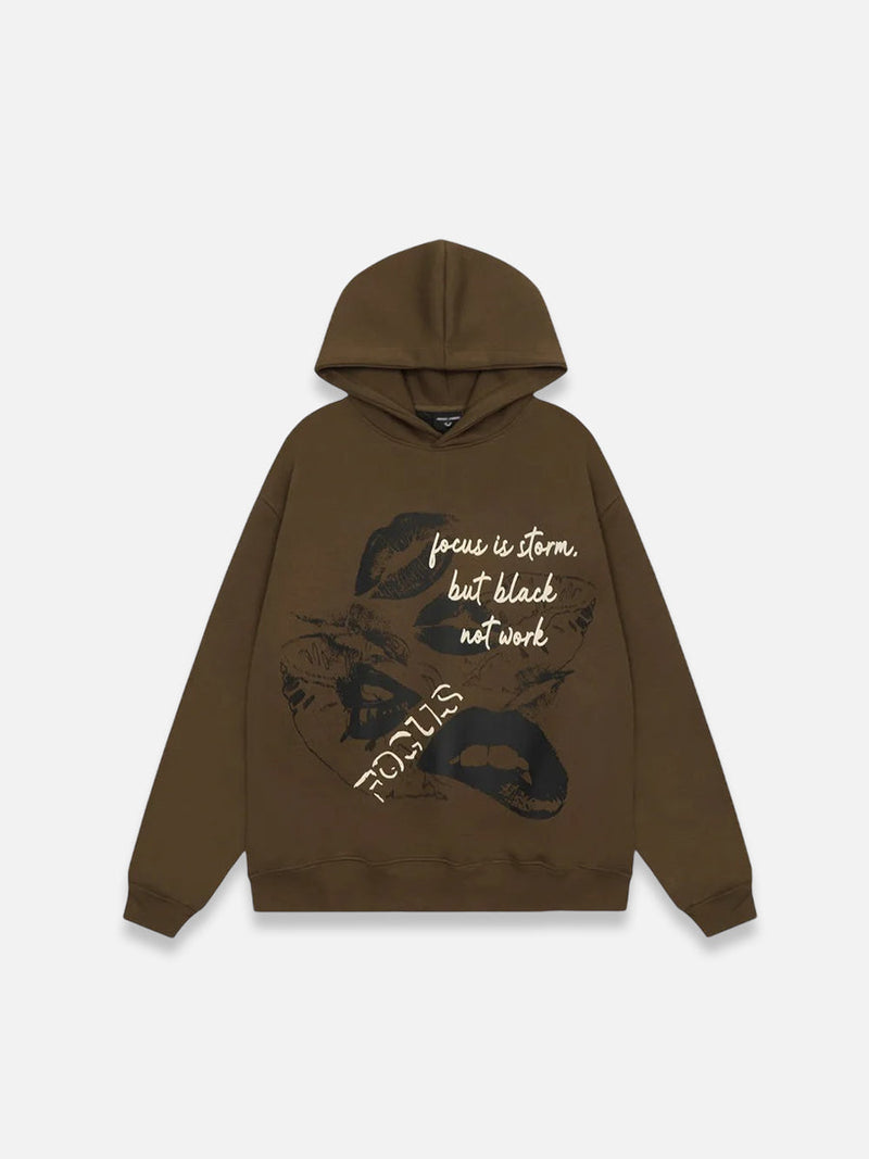 Lip Print Hoodie