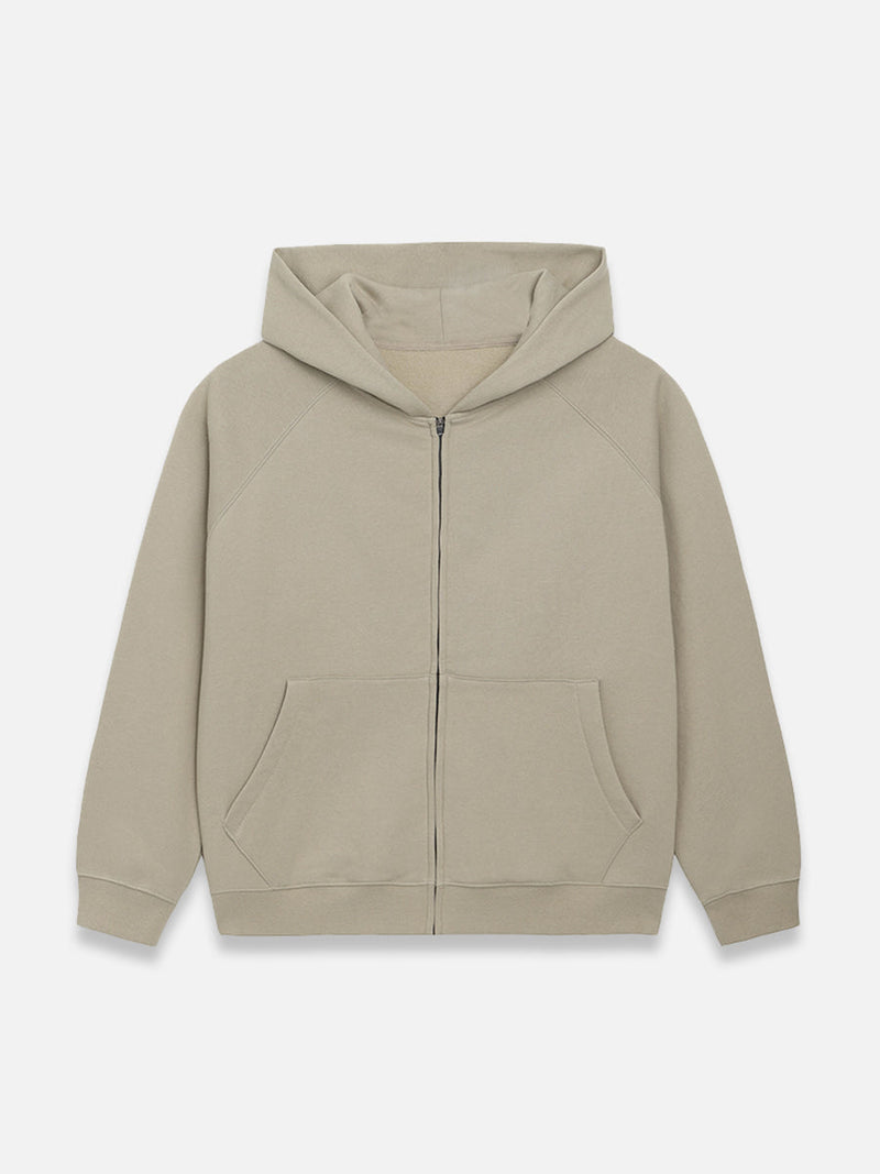 SIMPLE ZIP-UP HOODIE