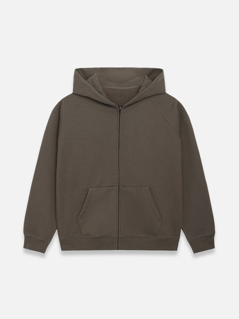 SIMPLE ZIP-UP HOODIE