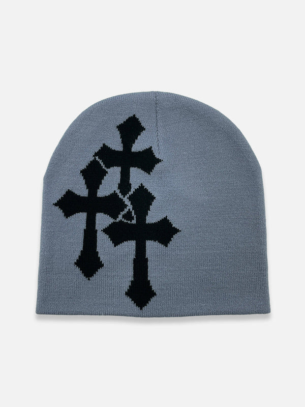 Y2K Crucifix Beanie