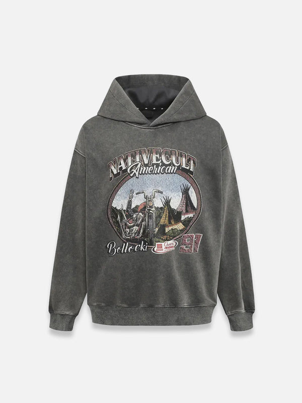 Vintage Motorcycle Hoodie