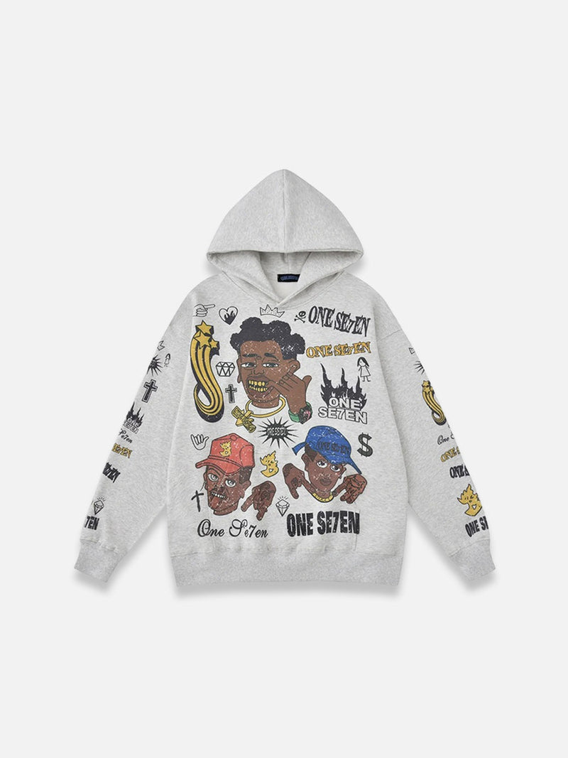 Hip-Hop Graphic Hoodie