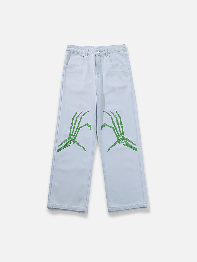 SKELETON HAND JEANS